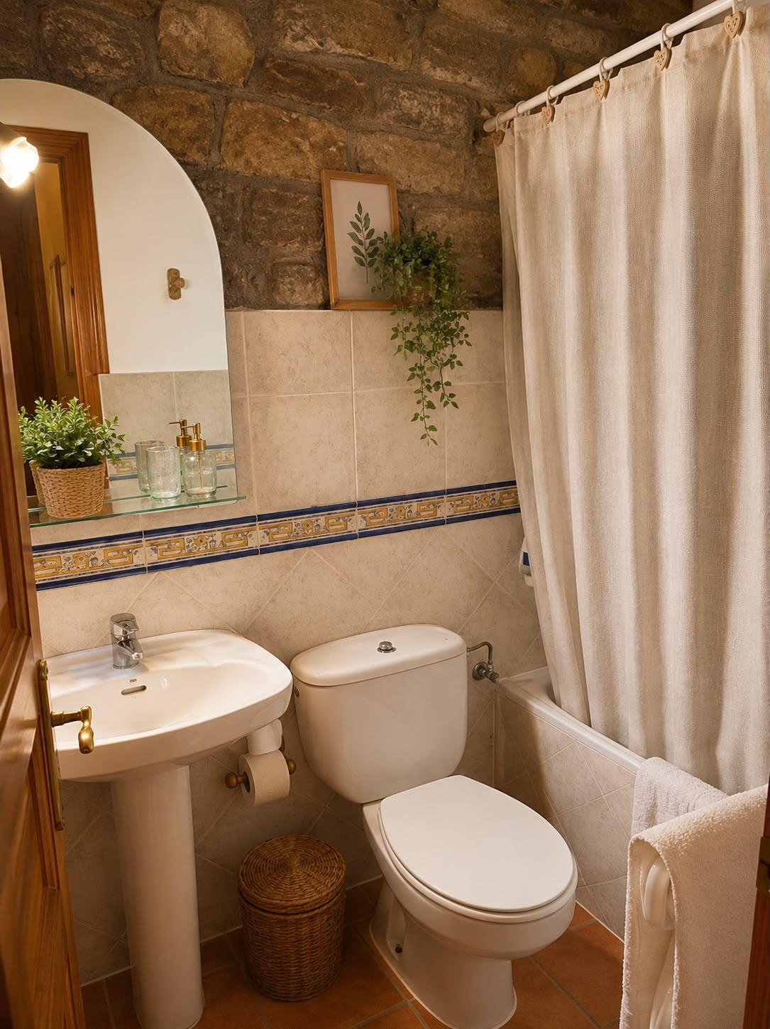 Baño de la Casa Rural El Hospital